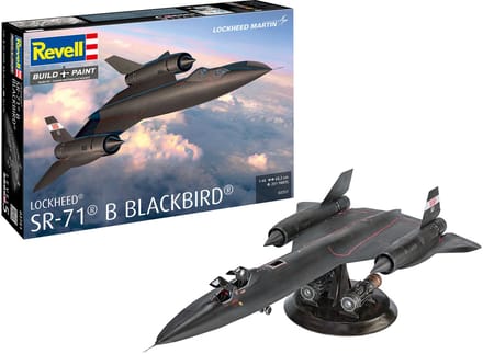 Revell Modelbouwpakket Vliegtuigen - 03751 Lockheed SR-71B Blackbird - Amerikaans Straalvliegtuig Plastic - 1:48 - Modelbouw