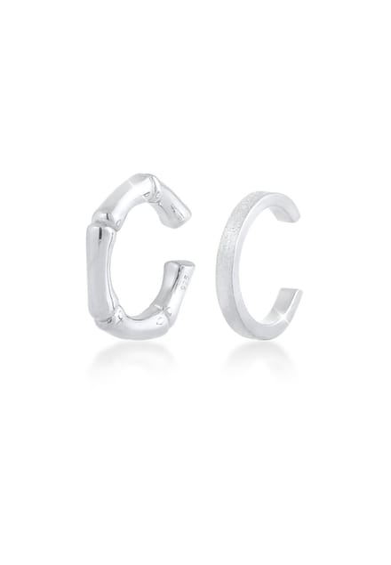 Elli oorhangers Dames Earcuff Bamboe Minimaal Basic Zomer in 925 Sterling Zilver