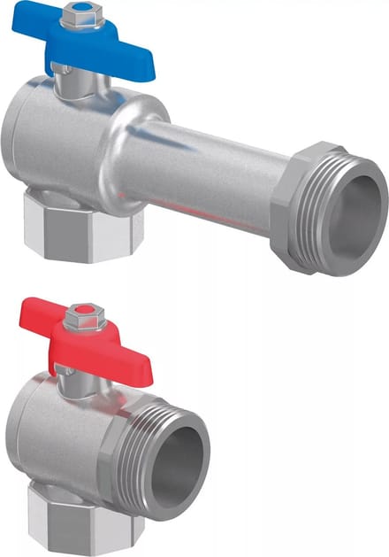 Uponor Vario hoekkogelkraan G1-Rp1, 1090732