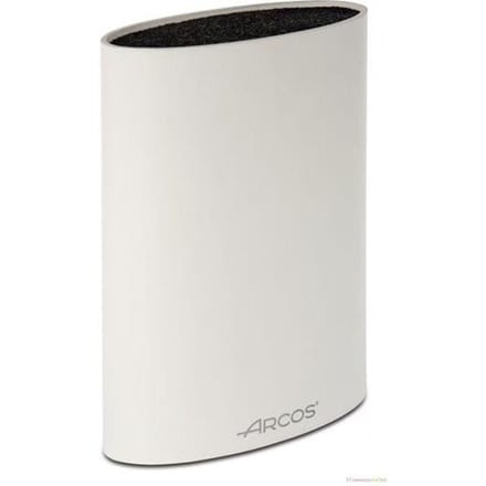 Universeel blok - ARCOS - Ovaal wit - Uitneembaar interieur - Voor messen van 20 cm wit