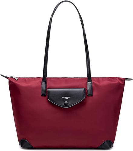Dames Handtas Nylon - Shopper Tas - Reizen Werken - Waterproof Materiaal - 29 x 27 cm - Rood