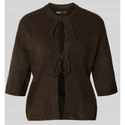 Regular fit gebreid jack met vetersluiting model 'SIMONI'