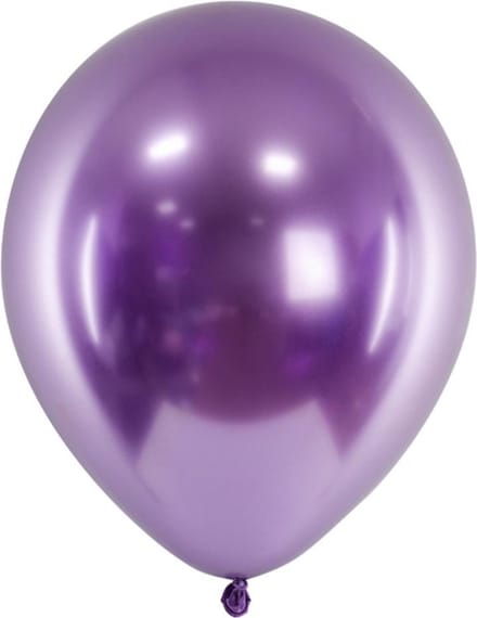 Ballonnen Glossy Paars - 50 stuks