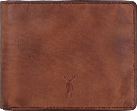 Jack Kinsky Nelson Portemonnee RFID Leer 13 cm - Jongens - Horizontaal - mokka