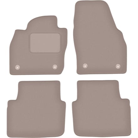 Beige velours matten voor: Skoda Kamiq crossover (2019-)