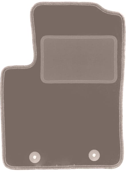 Beige bestuurdersmat voor: Fiat 500 cabrio, hatchback (2007-2013)
