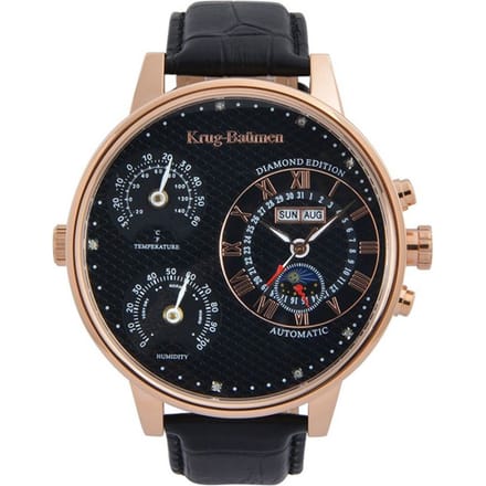 Krug Baumen KBW-200-18 Weather Diamond Heren Horloge 55mm
