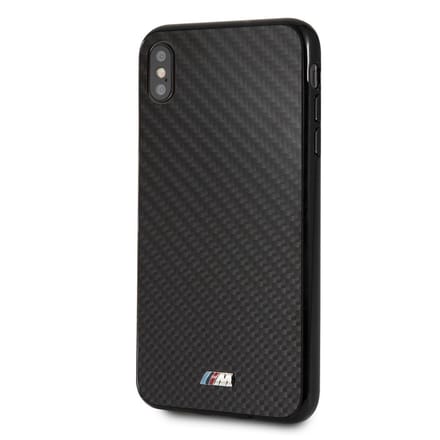 Zwart hoesje BMW - Backcover - Carbon Inspiration - iPhone XS Max - Hard Case
