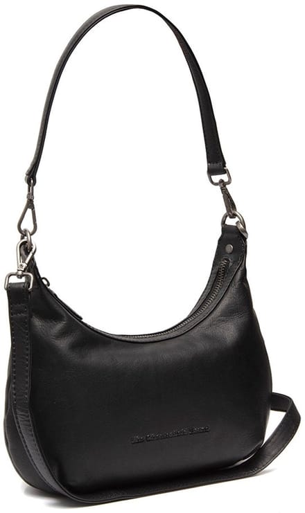 Nancy Waxed Pull Up Schoudertas - Zwart
