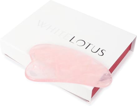 White Lotus Genuine Rose Quartz Gua Sha