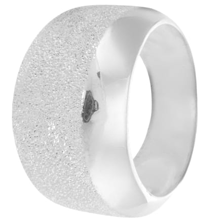 Behave – Ring – Zilverkleurig – Breed – Diamond cut – Elegant