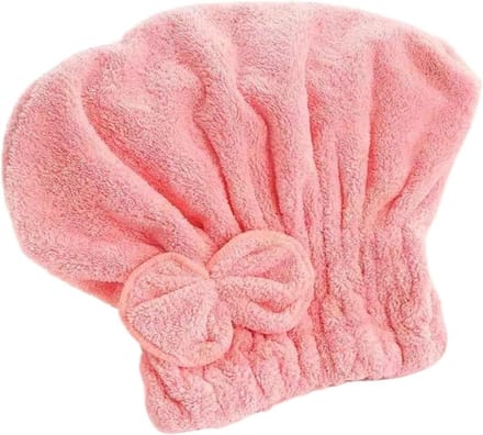 Haardroogkap Microvezel - Haardroog Handdoek - Haar Drogen - Superabsorberend Materiaal - One Size - Roze