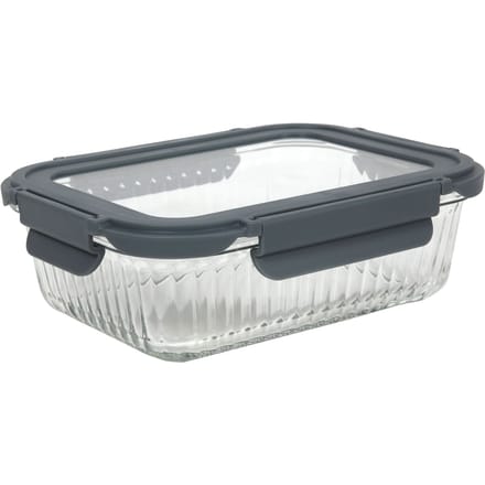 PLAT DE CUISSON EN VERRE RÉSISTANT À LA CHALEUR 1L AVEC COUVERCLE