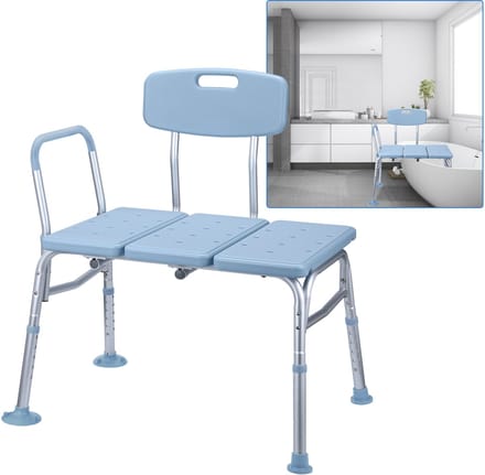 Verstelbare Transferbank met Armleuningen – Veilig & Comfortabel – Max. 150 kg