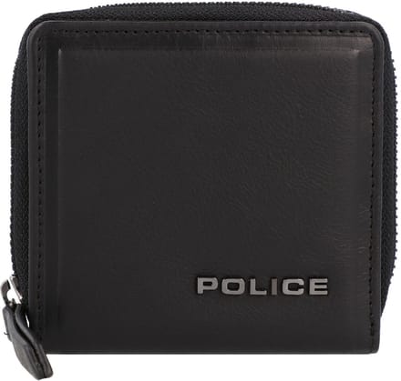 Police PT16-10368 Leren portemonnee 12 cm - Dames - Horizontaal - black