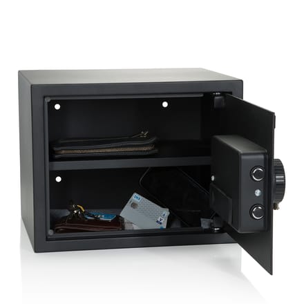 Kluis SAFE COMPACT 27l met LCD-display zwart hjh OFFICE