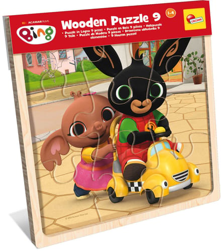 Lisciani - Bing - houten puzzel 9 stuks