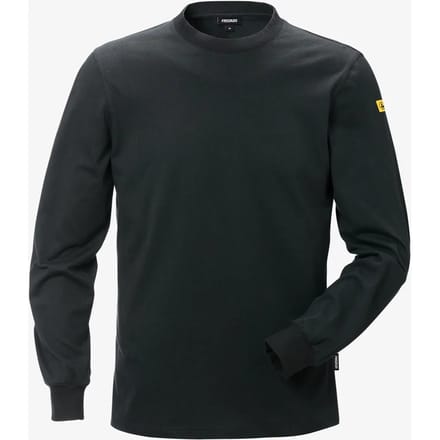 Fristads Esd T-Shirt Lange Mouwen 7082 Xtm - Zwart - L