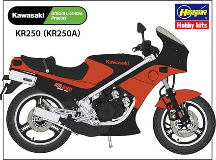 Hasegawa Modelbouwpakket Auto - 21740 Kawasaki KR250 (KR250A) Motor Plastic - 1:12 - Modelbouw