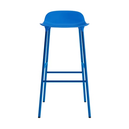 Normann Copenhagen Form barkruk met metalen frame - NormannCopenhagenFormBrightBlue - 75 cm
