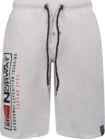 Geographical Norway Zwembroek Qoffroy Wit - S
