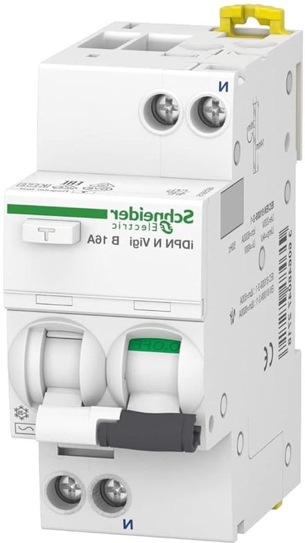 Stroomschakelaar - Aardlekschakelaar FI - Installatiebeveiliging - Type A 30mA - 16A 230V - Wit
