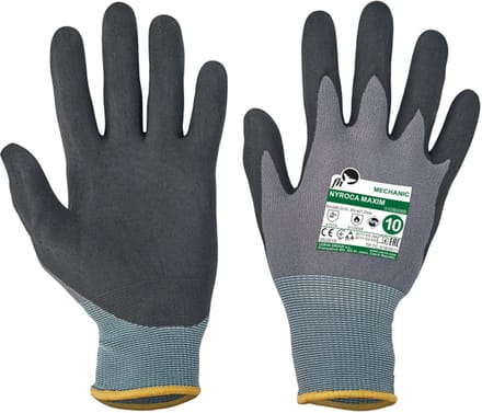 Cerva Tuinhandschoen Maxim - Handschoenen - Zwart Grijs Size 10