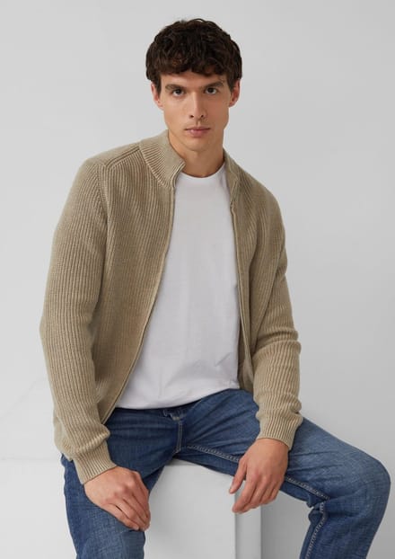 s.Oliver  Cardigan Beige Größe: XL | Leichte Jacken Outlet | Herren | Braun