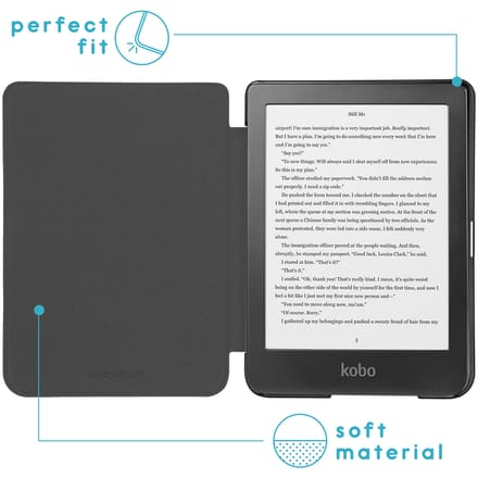 imoshion Design Slim Hard Case Bookcase voor de Kobo Clara HD - Flowers Distance