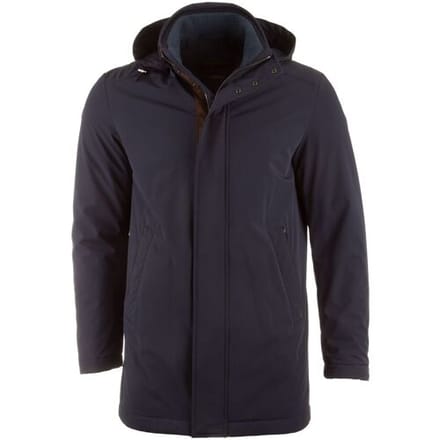 Paul & Shark Jack Typhoon Re 4x4 Stretch Carcoat With Suede and Shark Fin Donker Blauw / male