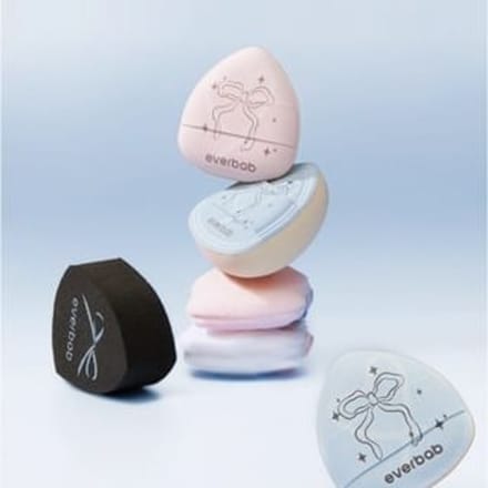 everbab - Bow Series Pink Bow Mini Finger Puff Set Mini Finger Puff Set - Make-upspons