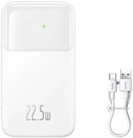 Baseus Comet 10.000 mAh Fast Charge Powerbank 22.5W met Display Wit