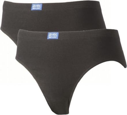 Avet dames sportslip - maat M - 2-pack - zwart