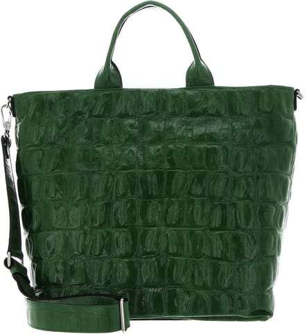 abro Leren Schoudertas Leather Primitivo Shopper Kaia Big Green Groene