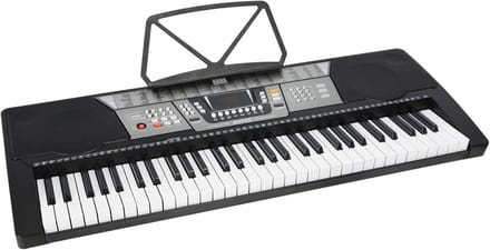 Draagbaar Elektronisch Keyboard 61 Toetsen Inclusief Standaard en Adapter voor Beginners
