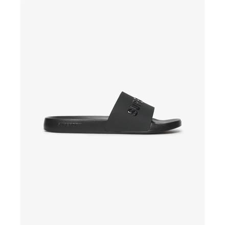 Superdry Logo Vegan Pool Slippers Zwart EU 36-37 Vrouw