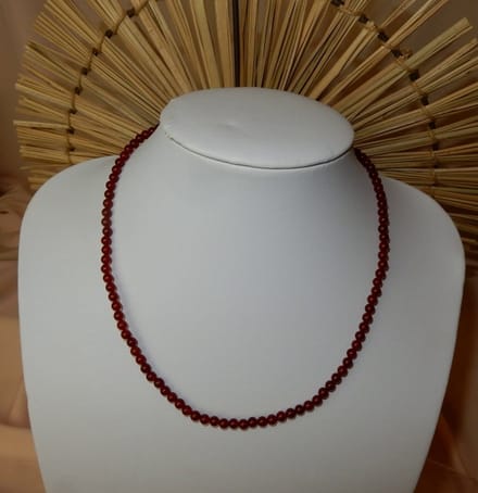 Carneool Kralen Collier 4 mm.