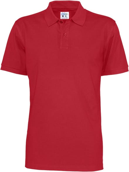 Cottover POLO PIQUE MAN - GOTS GECERTIFICEERD 141006 - Rood - S