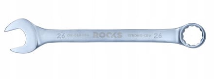 ROOKS Ringsleutel 26 mm - 31CrV3 Staal, Dubbel Chroom, DIN 3113A