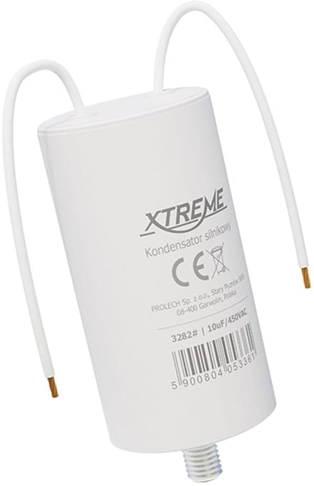 XTREME Motorcondensator 10µF 450V AC - Condensator met Kabels - Start/Bedrijf