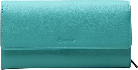 Esquire Leren Portemonnee Peru Ladies Purse Turquoise