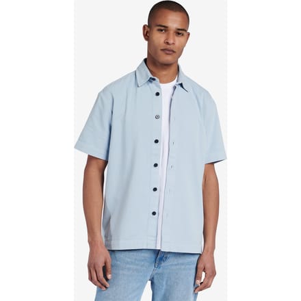 No Label Durban Heavyweight Cotton Light Blue Größe: M | Casual hemden Outlet | Herren | Blau