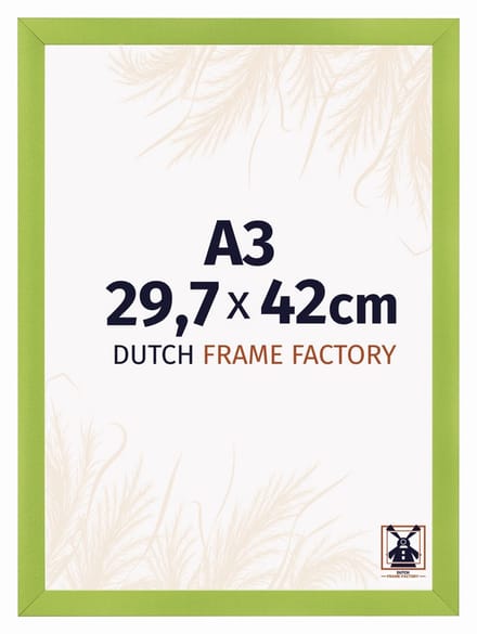 Fotolijst A3 29,7x42 cm - MDF - Groen - Praag