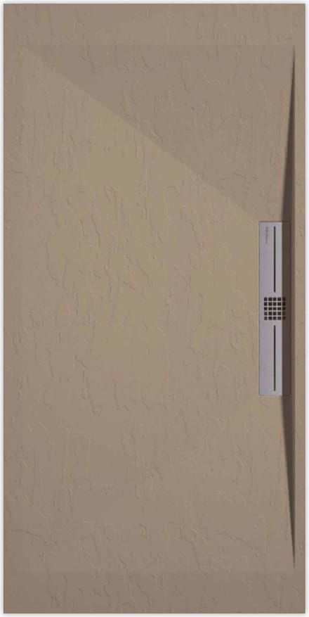 Sanifun douchebak Stone Side Moka Slate 1600 x 900 S