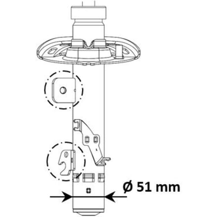 Schokdemper Excel-G KYB 3338055