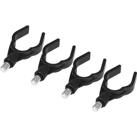 4 STKS Hengelsteun Hoofd Hengel Butt Grip V-kop Hengelhouder style-3 zwart