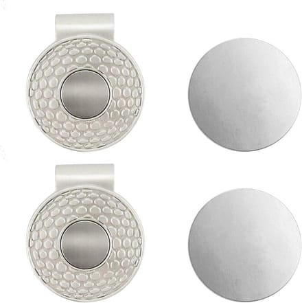 Golf Ball Marker Magnetisch | Pack van 2 | Hoge Kwaliteit Golf Accessoires | Golfgeschenken Voor Heren