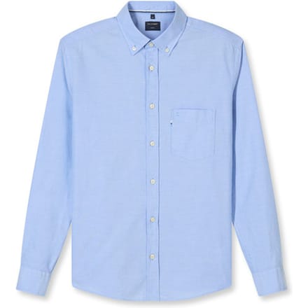 OLYMP Casual Overhemd, Regular Fit, Button-down, Blauw