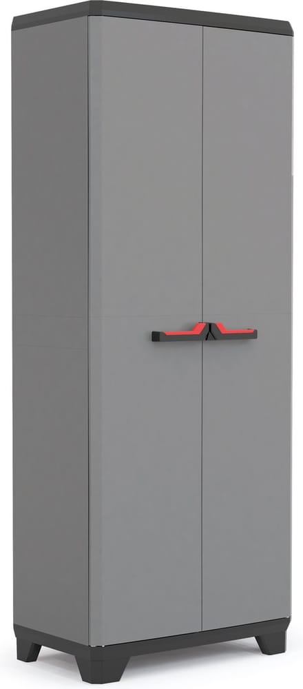 Keter Stilo Hoge Kast - 3  Planken - 68x39x173 cm - Donkergrijs/zwart