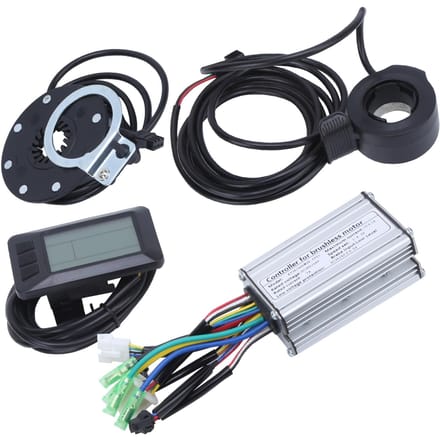 36V48V 250W Elektrische Motor Borstelloos 7A Controller Kit met KTLCD7U Display Paneel Sensor Gasklepel black